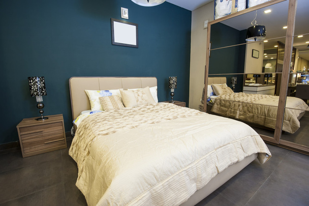 Bed in furniture show room - Photo, Image
