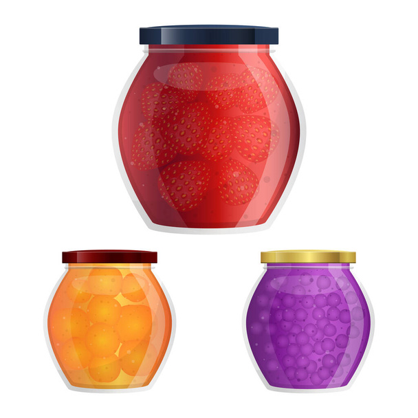 Compote jar vector diseño ilustración aislado sobre fondo blanco - Vector, imagen