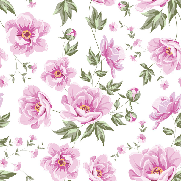 Floral tile pattern. - Vector, Image