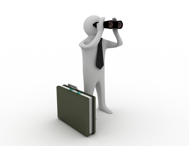 homme avec binoculaire
 - Photo, image