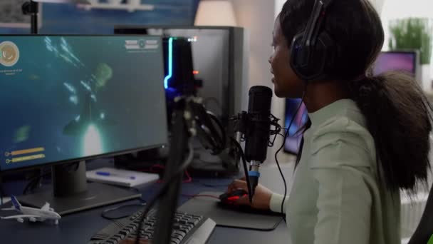 African videogame streamer losing online competition - Footage, Video