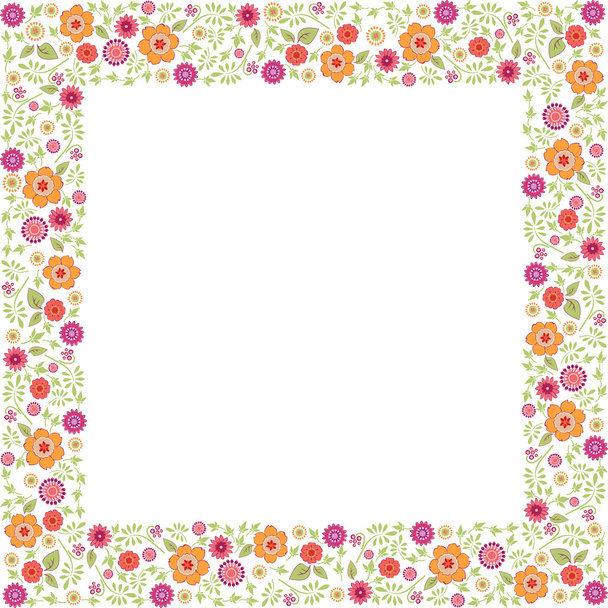 Vector floral frame for your text - Vektori, kuva