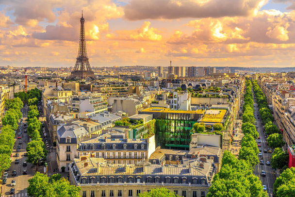 Tour Eiffel vom Triumphbogen - Foto, Bild