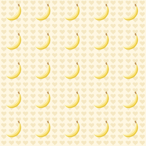 Seamless pattern with bananas - Vector, Imagen