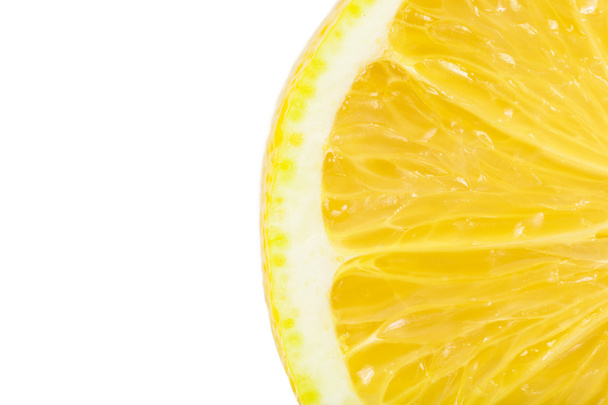 Slice of lemon fruit isolated - Foto, immagini