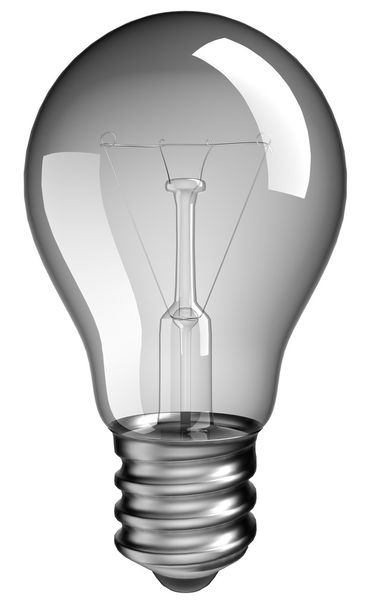 Řešení nebo nápad: žárovka nad bílá - Fotografie, Obrázek