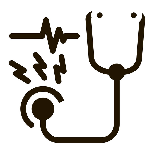 blood pressure measuring icon Vector Glyph Illustration - Vector, Image