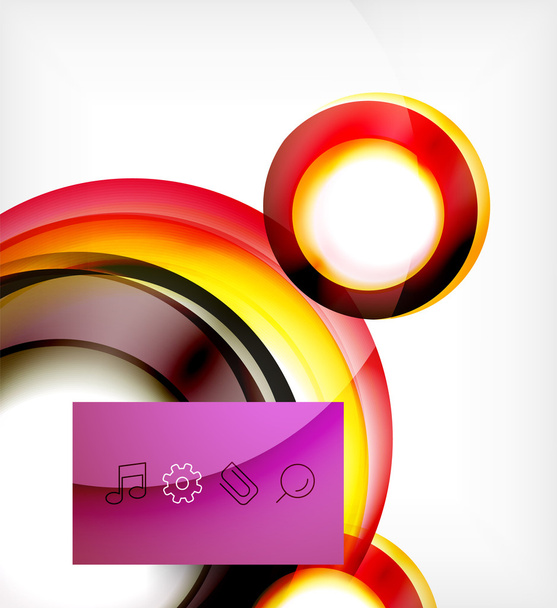 Vector colorful swirl motion design concept - Vector, afbeelding