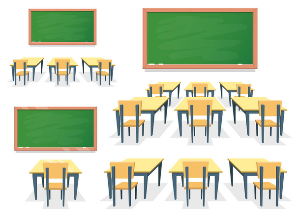 Classroom vector design illustration isolated on white background - Vector, Image