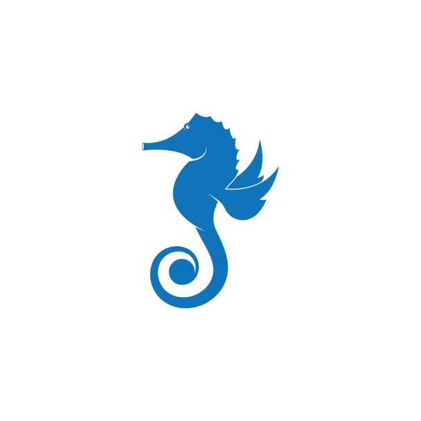 Θαλάσσια άλογο εικονογράφηση λογότυπο διάνυσμα επίπεδη σχεδίαση - Διάνυσμα, εικόνα