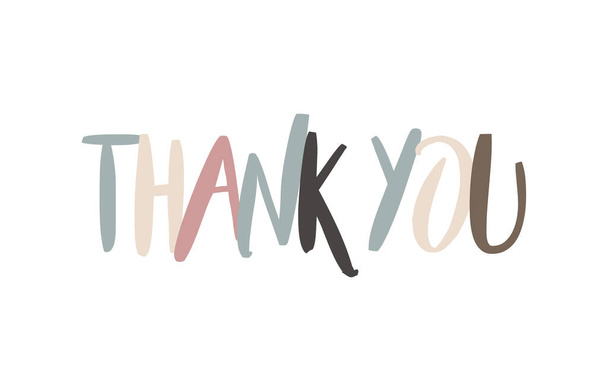 Thank you. Vector banner with the text colored - Vector, Image