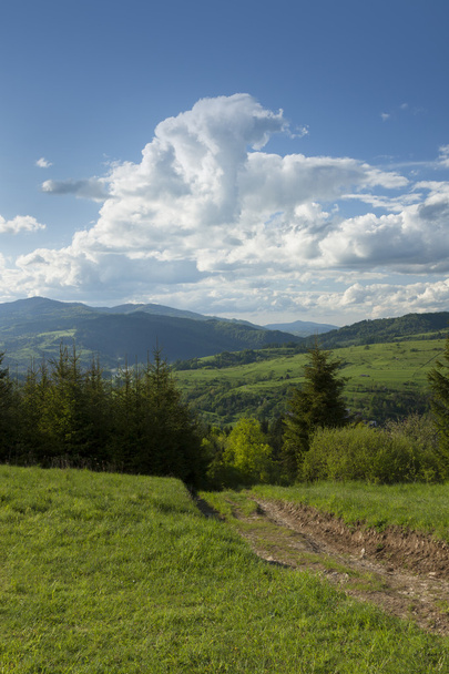 Poland, Panoramic Viev of Gorce Mountain Range, Spectacular Clou - Photo, Image