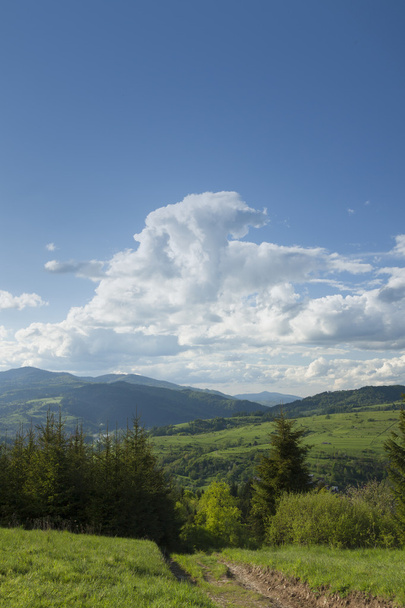 Poland, Panoramic Viev of Gorce Mountain Range, Spectacular Clou - Zdjęcie, obraz