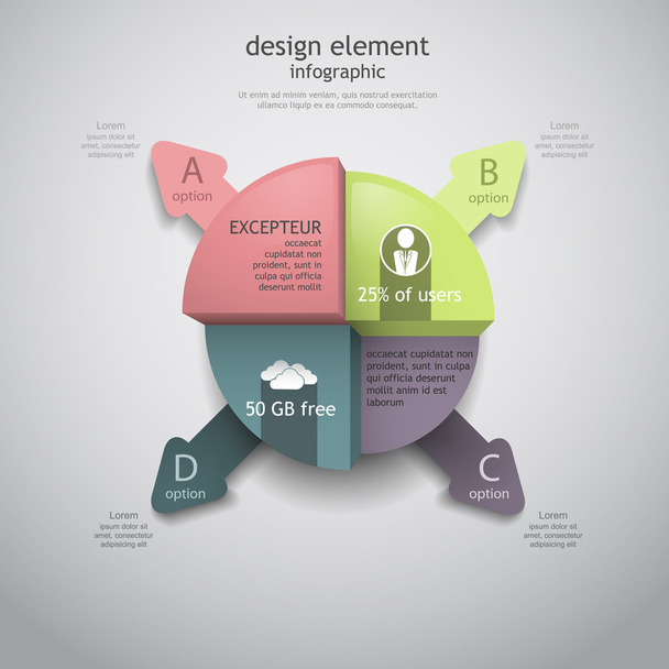 Diseño de elementos infográficos
 - Vector, Imagen