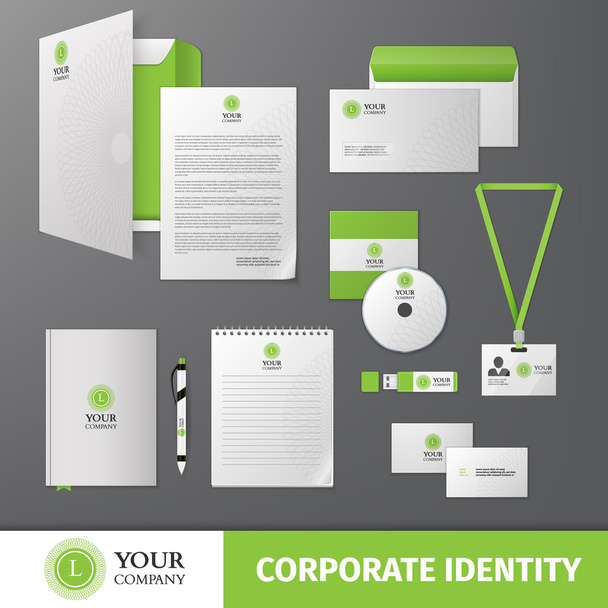 Corporate identity template - Vektor, kép