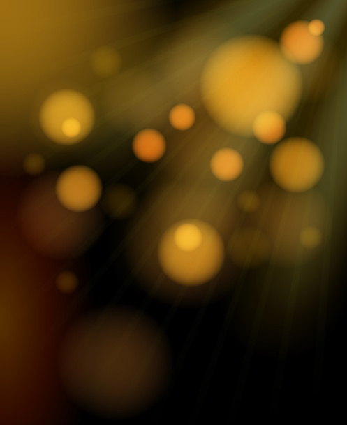 homályos arany buborékok csillogó háttér - Vektor, kép