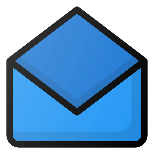 email envelopper l'icône mail - Vecteur, image