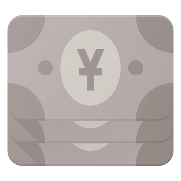 moeda dinheiro pacote ícone em estilo plano - Vetor, Imagem