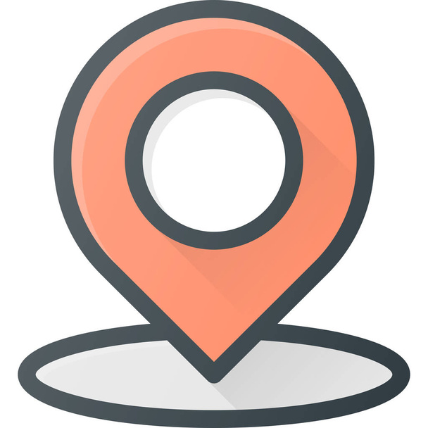 area geolocation location icon in Filled outline style - Vector, Image