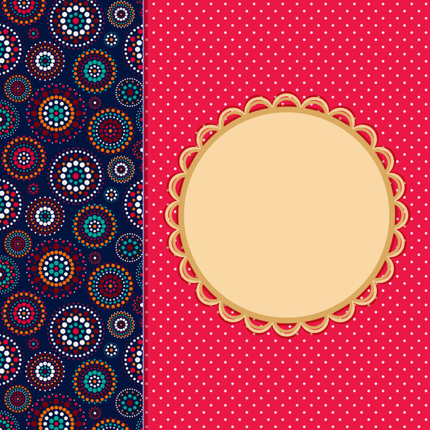 Invitation Card with Abstract Pattern Decoration Part. - Foto, imagen
