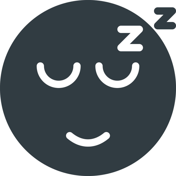 emoji emote emotikon ikona w stylu Solid - Wektor, obraz
