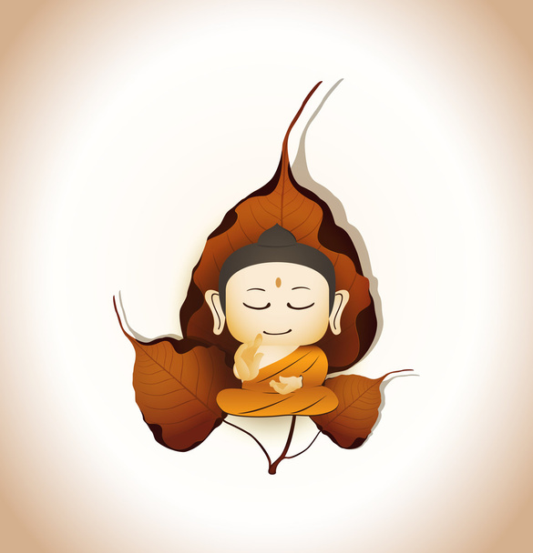 Βούδας γελοιογραφία διάνυσμα - Διάνυσμα, εικόνα