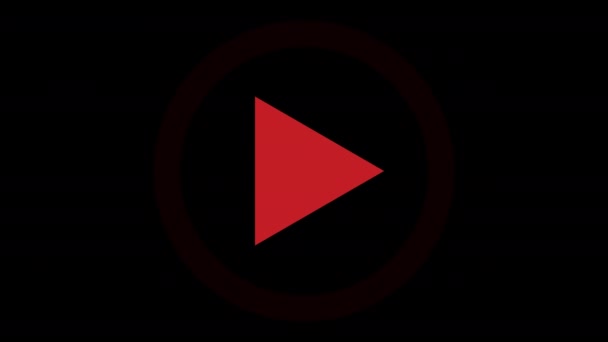 Animated Play Button for Live Streaming - Záběry, video
