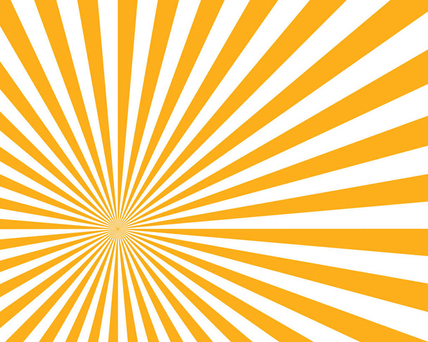 Sun Sunburst Pattern. Ilustración vectorial, vector sunburst, sunburst retro, sunburst vintage. - Vector, imagen