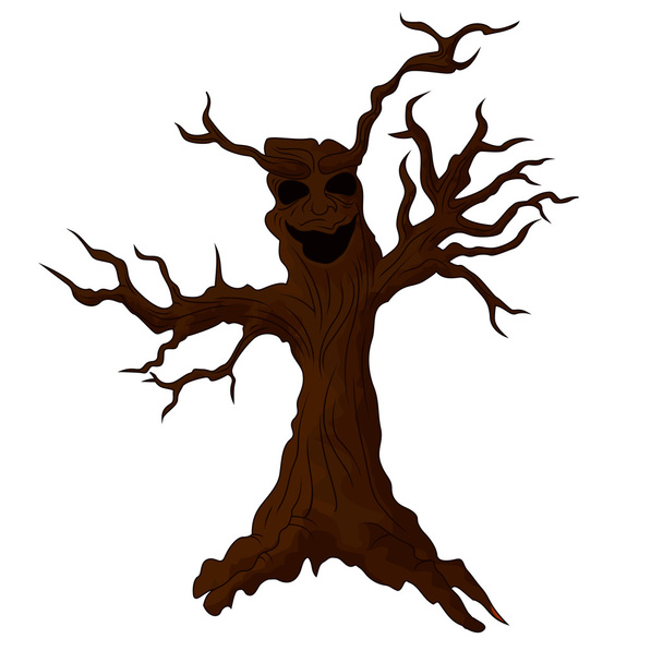 Cute Monster Tree - Vector, Image