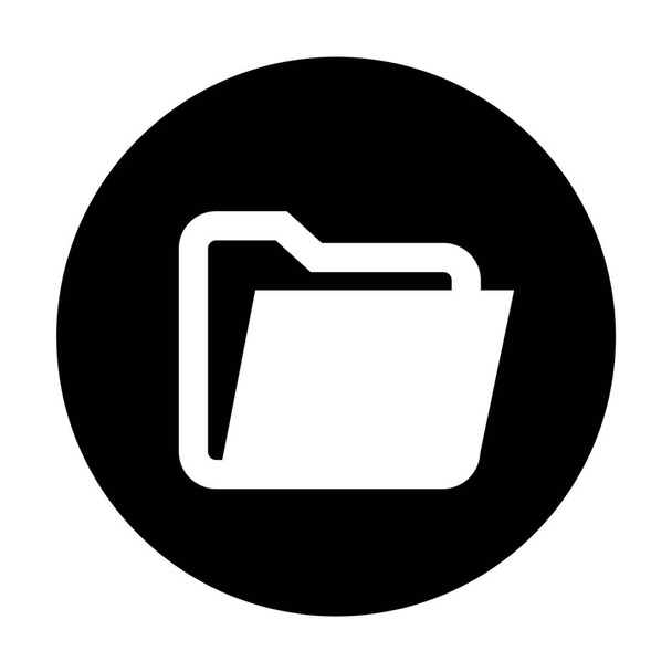 Dateisymbol für Falldokumente im Solid-Stil - Vektor, Bild