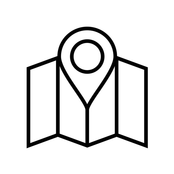 lokalizacja znak lokalizacji002 ikona w stylu Zarys - Wektor, obraz