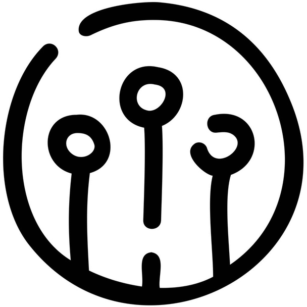 ikona kruhů antén v kategorii Abstrakt - Vektor, obrázek