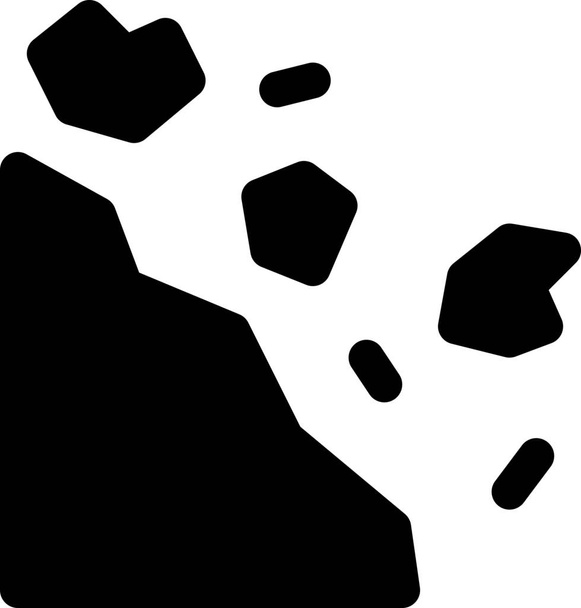 ikona upadku skały - Wektor, obraz