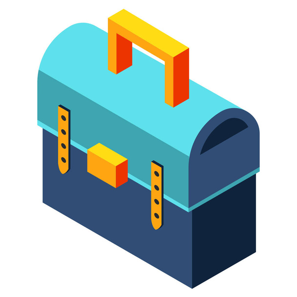 bag briefcase business icon in Isometric style - Vecteur, image