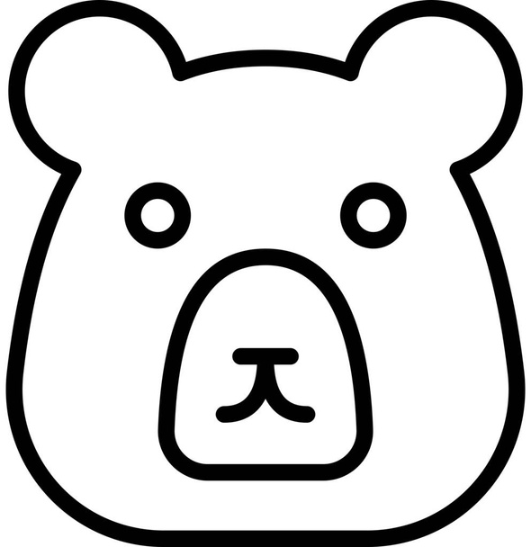 Образ животного медведя - Вектор,изображение