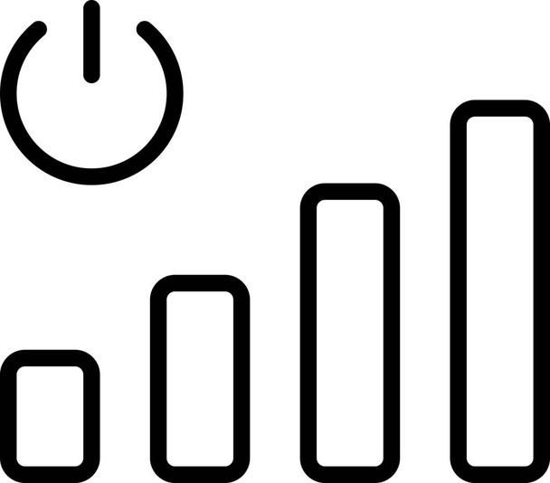 bar aansluiting indicator pictogram - Vector, afbeelding