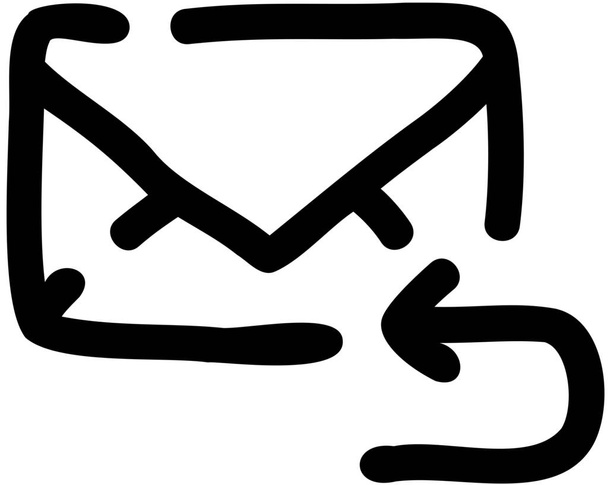 enveloppe forward mail icoon - Vector, afbeelding