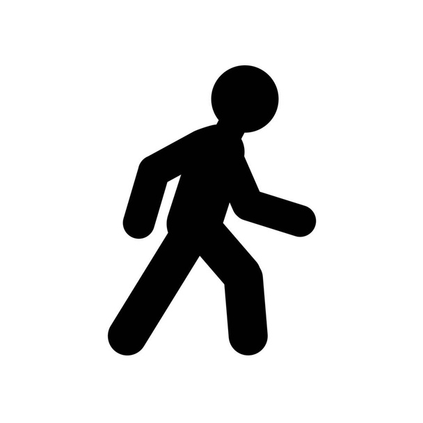 férfi lábon ikon szilárd stílusban - Vektor, kép