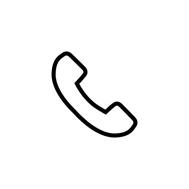 call contact information icon in Outline style - Vector, Image