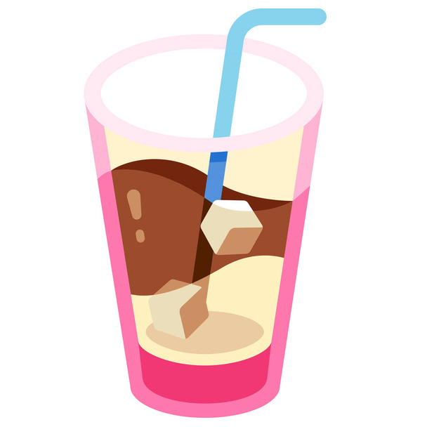 beverage caffeine coffee icon in Flat style - Vector, Image