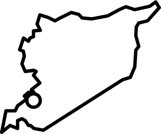 damas icône du Moyen-Orient dans le style Outline - Vecteur, image
