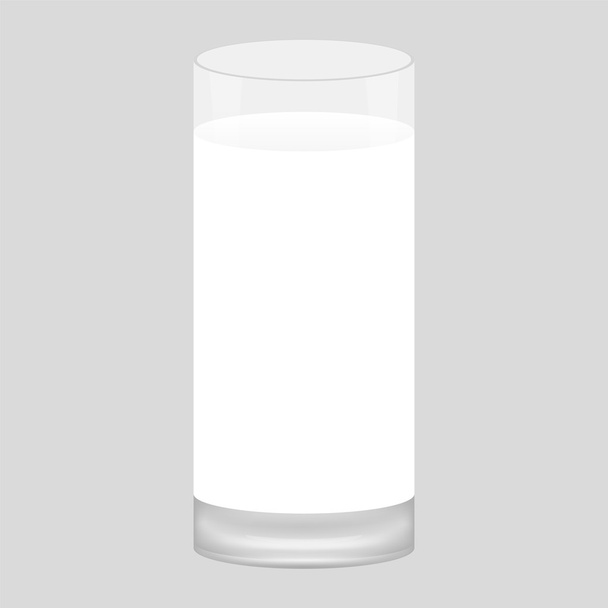 Sklenice mléka - Vektor, obrázek