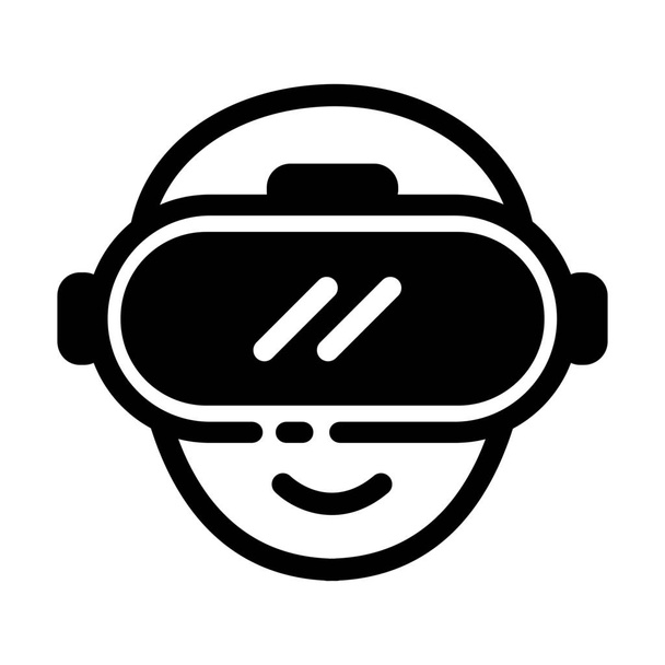 gadget glasses goggles icon in Solid style - Vector, Image