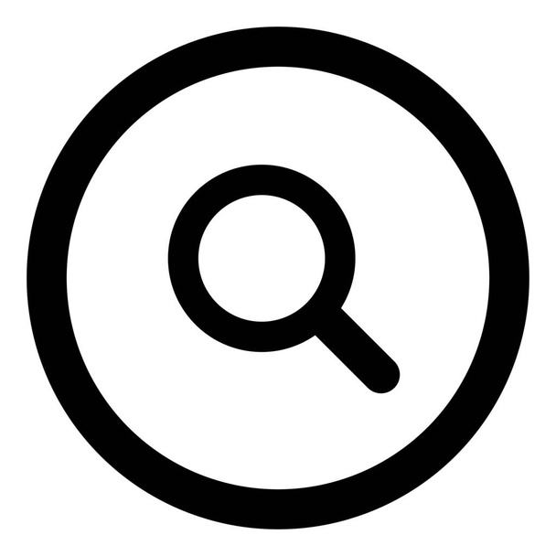 keresés ikon keresése szilárd stílusban - Vektor, kép