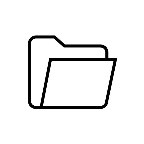 archive document file icon in Outline style - Vector, Image