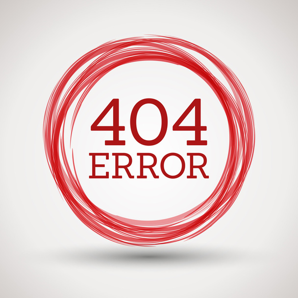 red 404 error - Vektor, obrázek