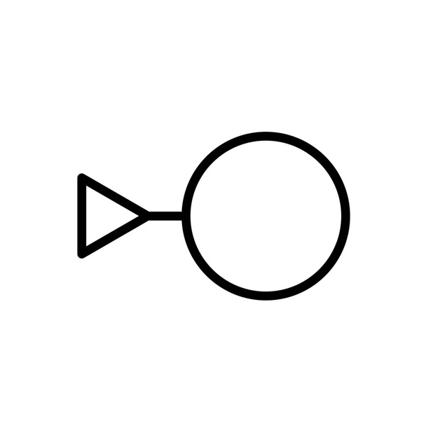 genre genre symbole icône de sexe dans le style contour - Vecteur, image