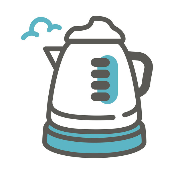 coffee drink hot icon in Filled outline style - Vector, Image