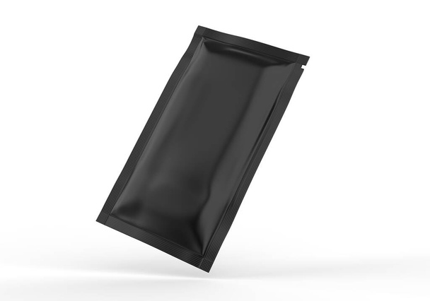 saqueta de papel fosco. Foto-realista modelo de embalagem mockup. ilustração 3d. - Foto, Imagem