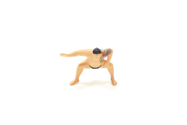 the figure of mini Sumo Wrestler Challenge - Photo, Image